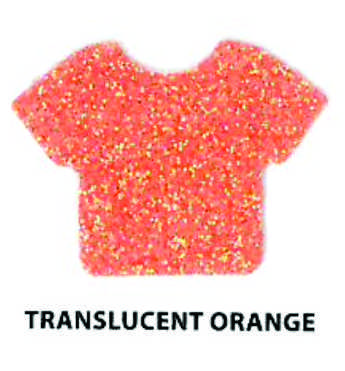Siser HTV Vinyl Glitter Trans Orange 20" Wide - VGL68W20